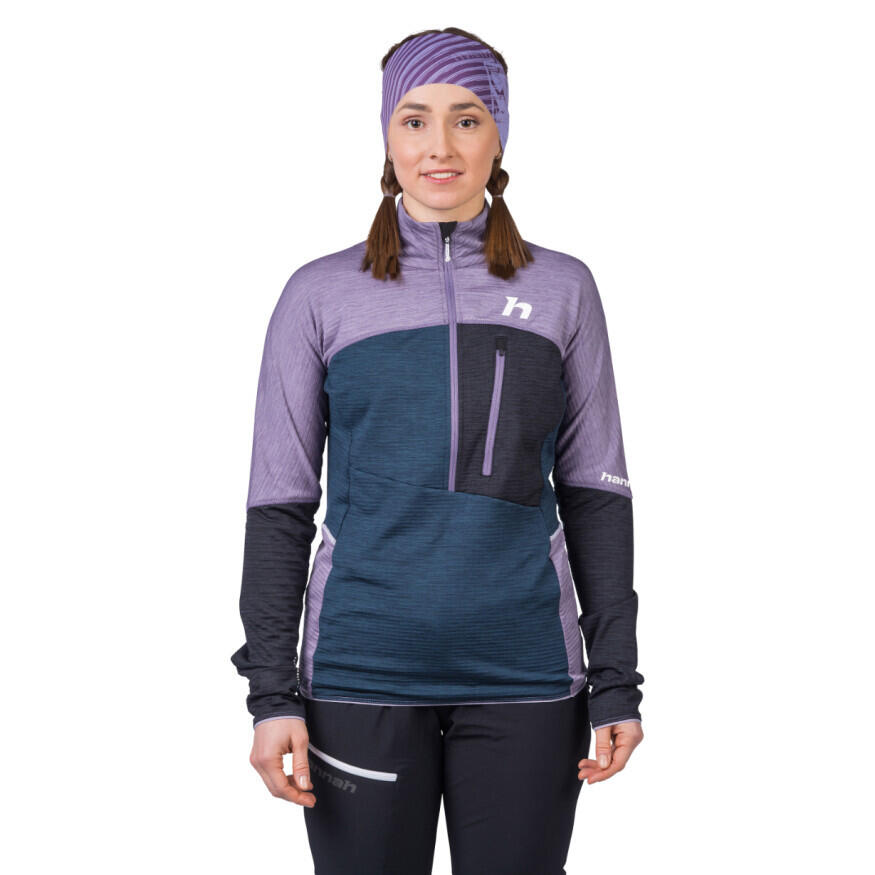 Giacca da sci da donna con 1/2 zip Hannah Meda 3/7