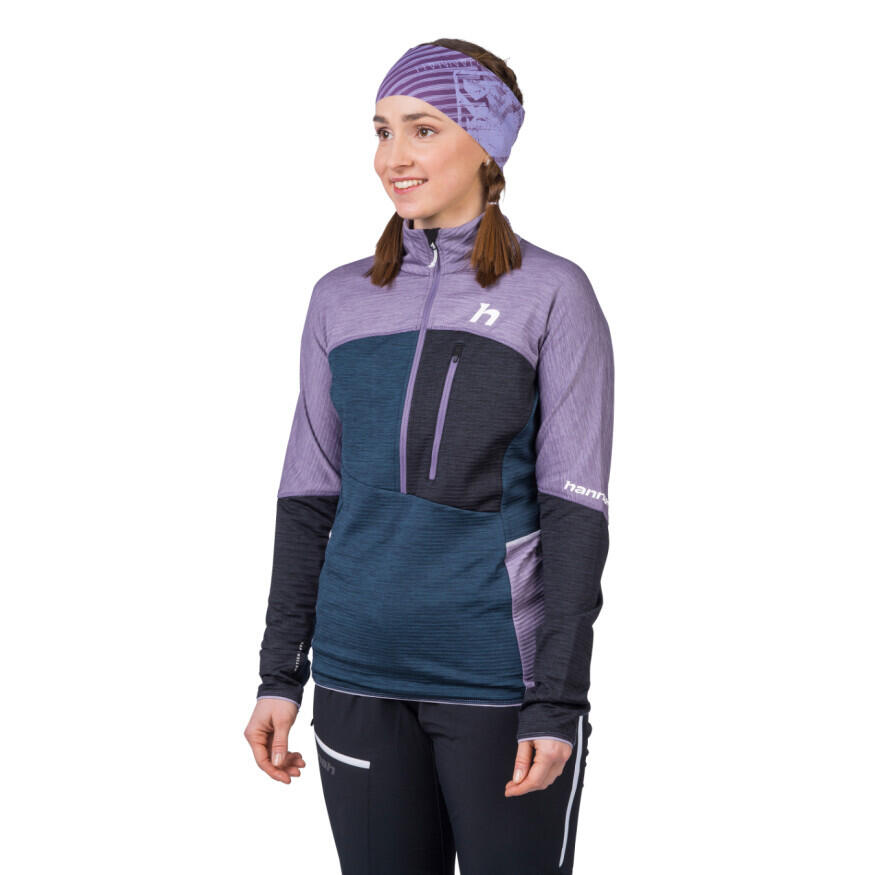 Giacca da sci da donna con 1/2 zip Hannah Meda 5/7