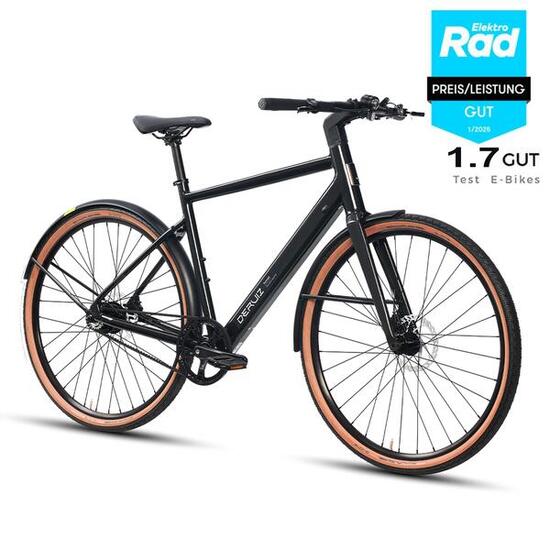 Turmali Ebike 28 Zoll 250W Motor 360Wh Akku mit Gates Riemenantrieb, 18Kg E-Bike