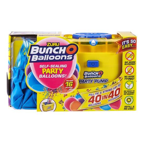 Bunch O Balloons kit - 16 blauwe ballonnen met pomp