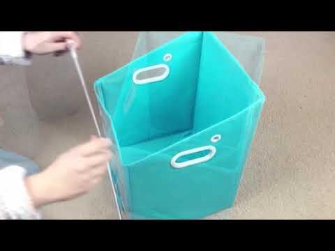 Closet Caddy - Boîte de rangement rabattable pour étagère haute 4/4