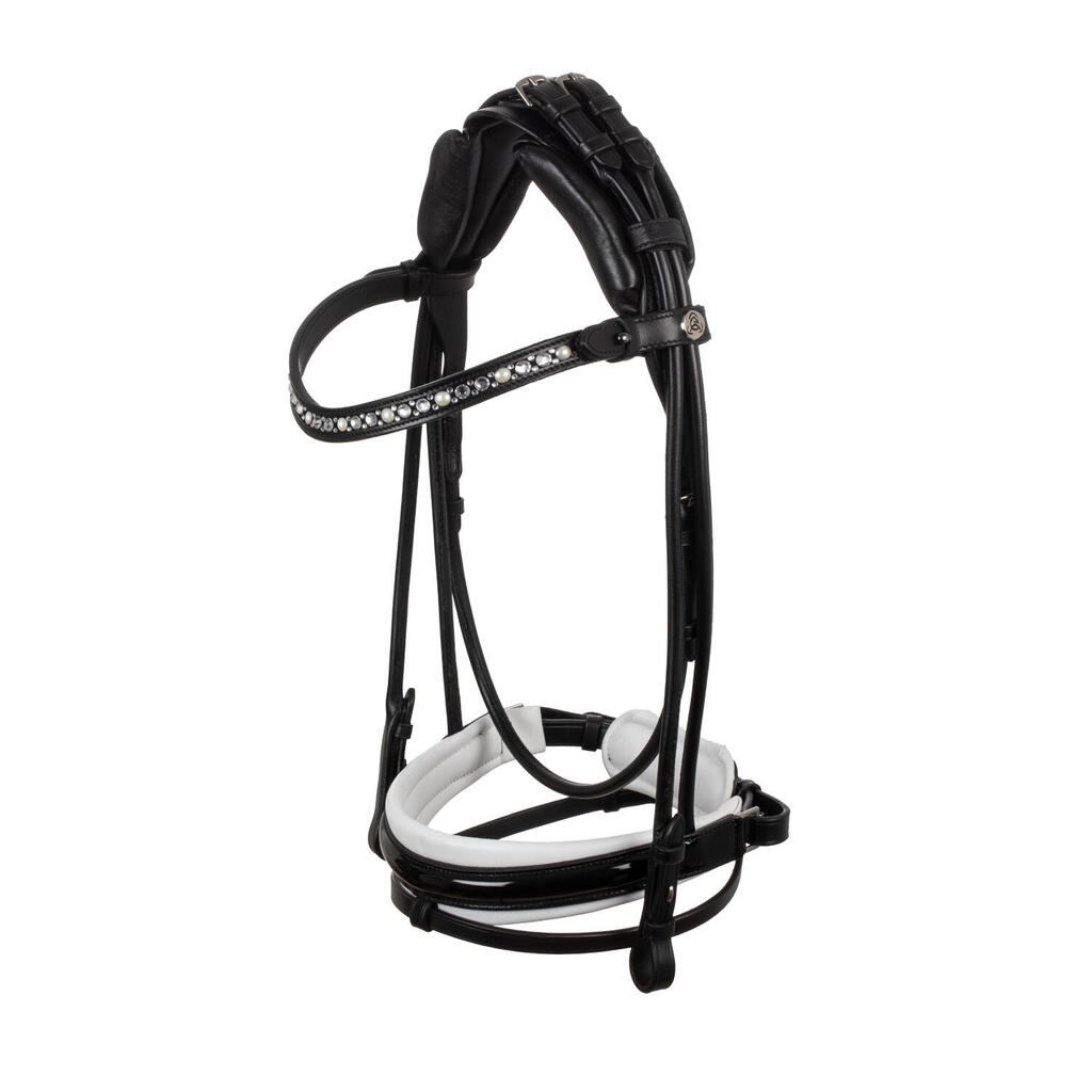 Bridle for mare in calfskin leather