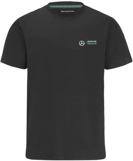 T-shirt homme Mercedes-AMG Petronas F1 petit logo noir