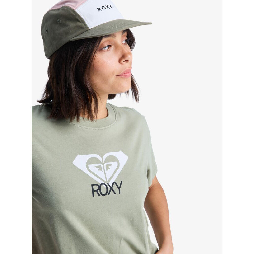 Triko ROXY Ocean Road Art OIL GREEN 4/4