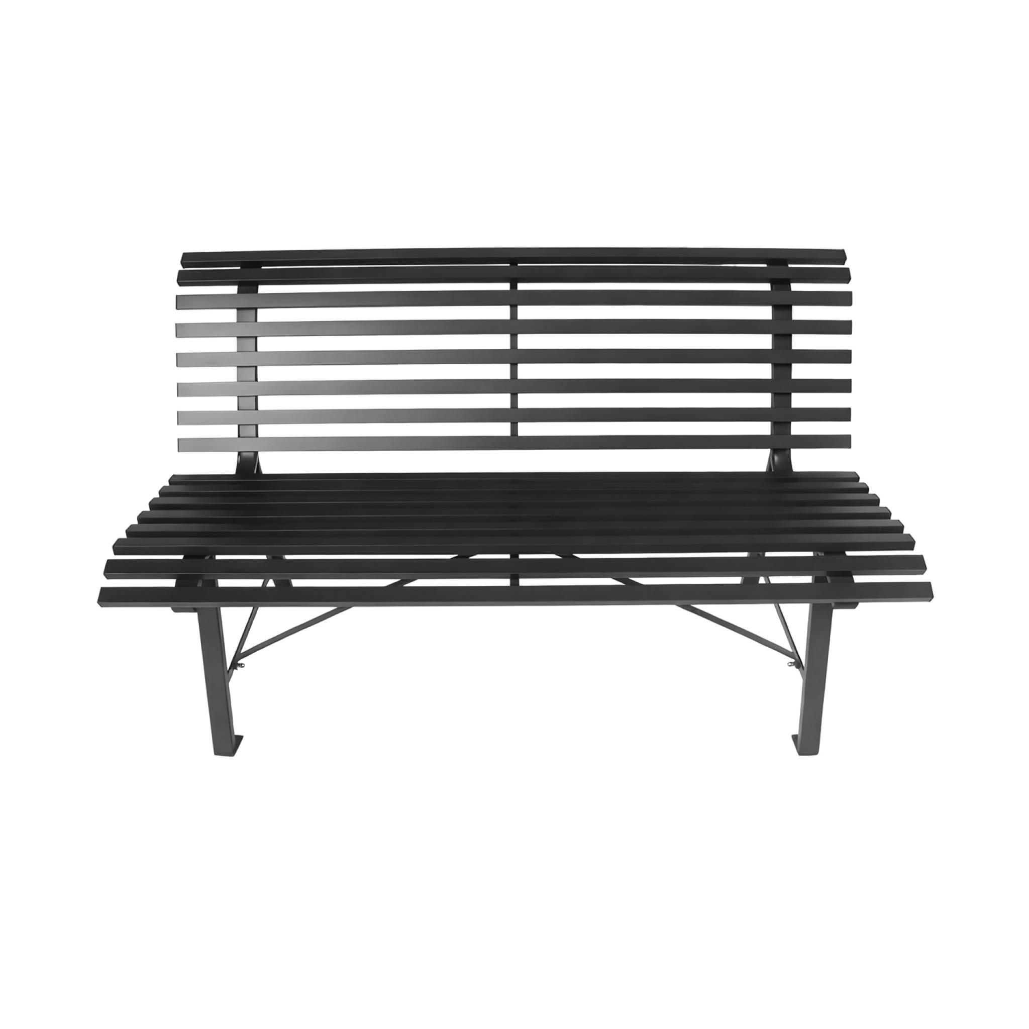 Banco de jardim de aço, 2 lugares, Antracite 3/5