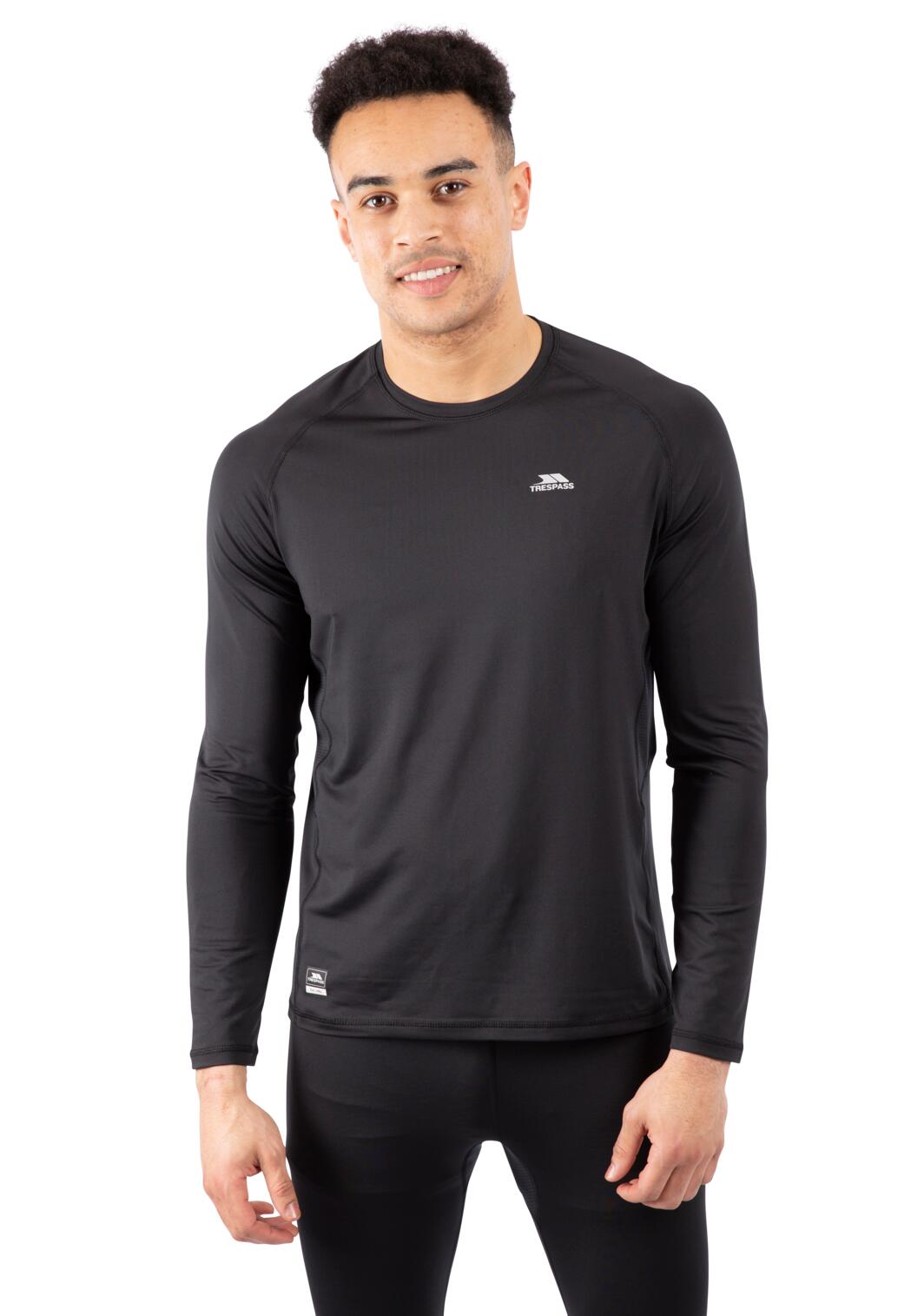 Trespass Nate - Maglia intima uomo nera 2/2