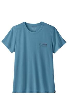 PATAGONIA Patagonia Damen Cap Cool Trail Shirt Stratapeaks Shore Blue
