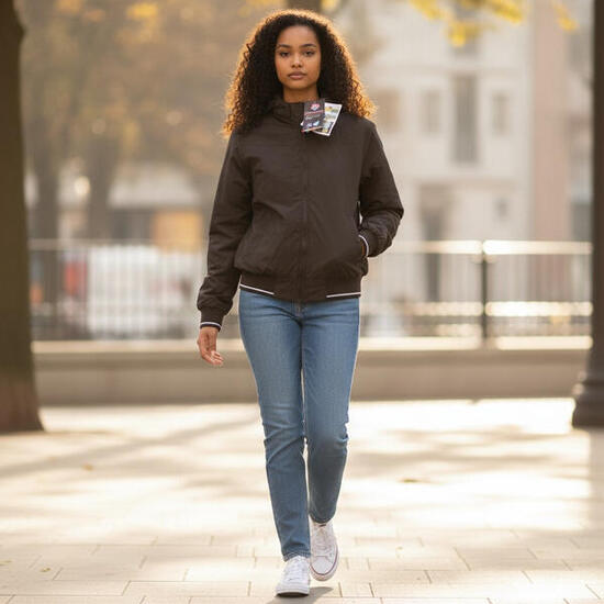 Tucano Urbano Wsp Lady Damenjacke, braun, wasserdicht, Kapuze, IT44