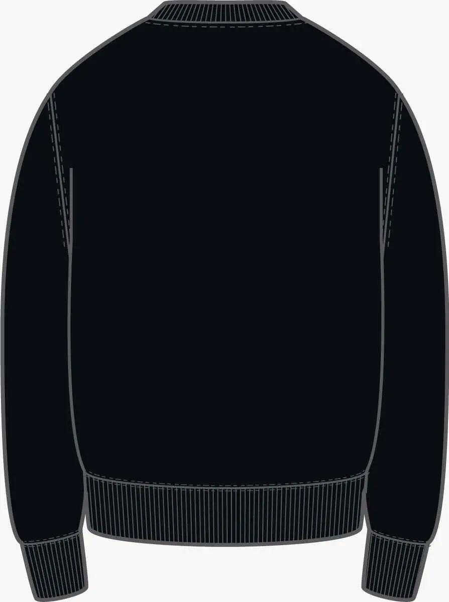 Felpa girocollo uomo ( fleece) nike nero 2/2
