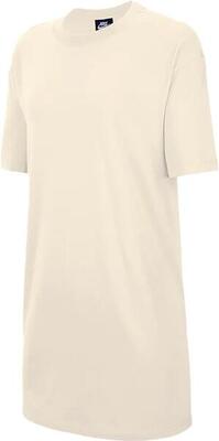 Dames t-shirt/jurk nike essential coconut milk beige