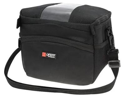 Borsa da Bicicletta Lifefit per Manubrio MTB Nera