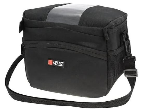 Borsa da Bicicletta Lifefit per Manubrio MTB Nera