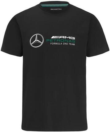 T-shirt Mercedes-AMG Petronas Motorsport Homme Noir - Logo Grand