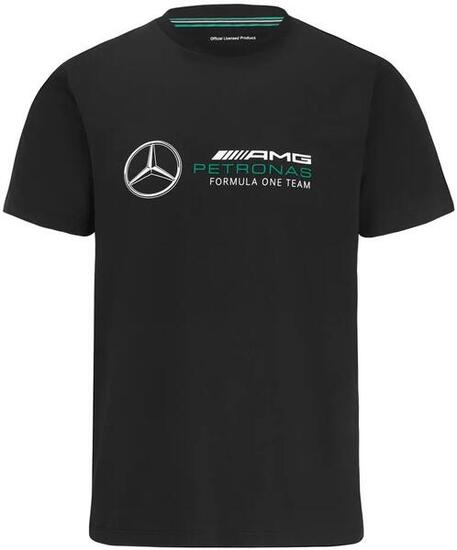 T-shirt Mercedes-AMG Petronas Motorsport Homme Noir - Logo Grand