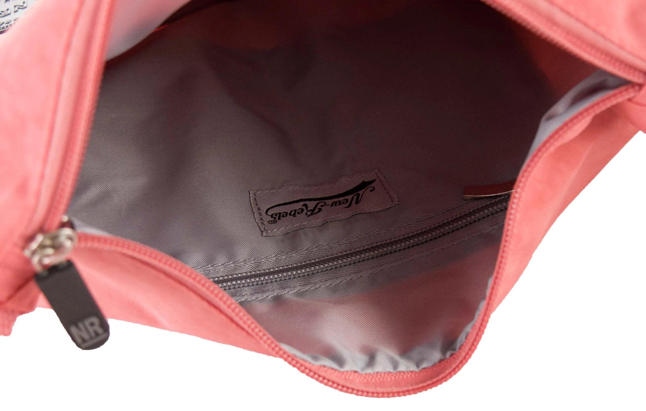 Borsa donna New Rebels Crincle Top Zip Soft Pink 4/4