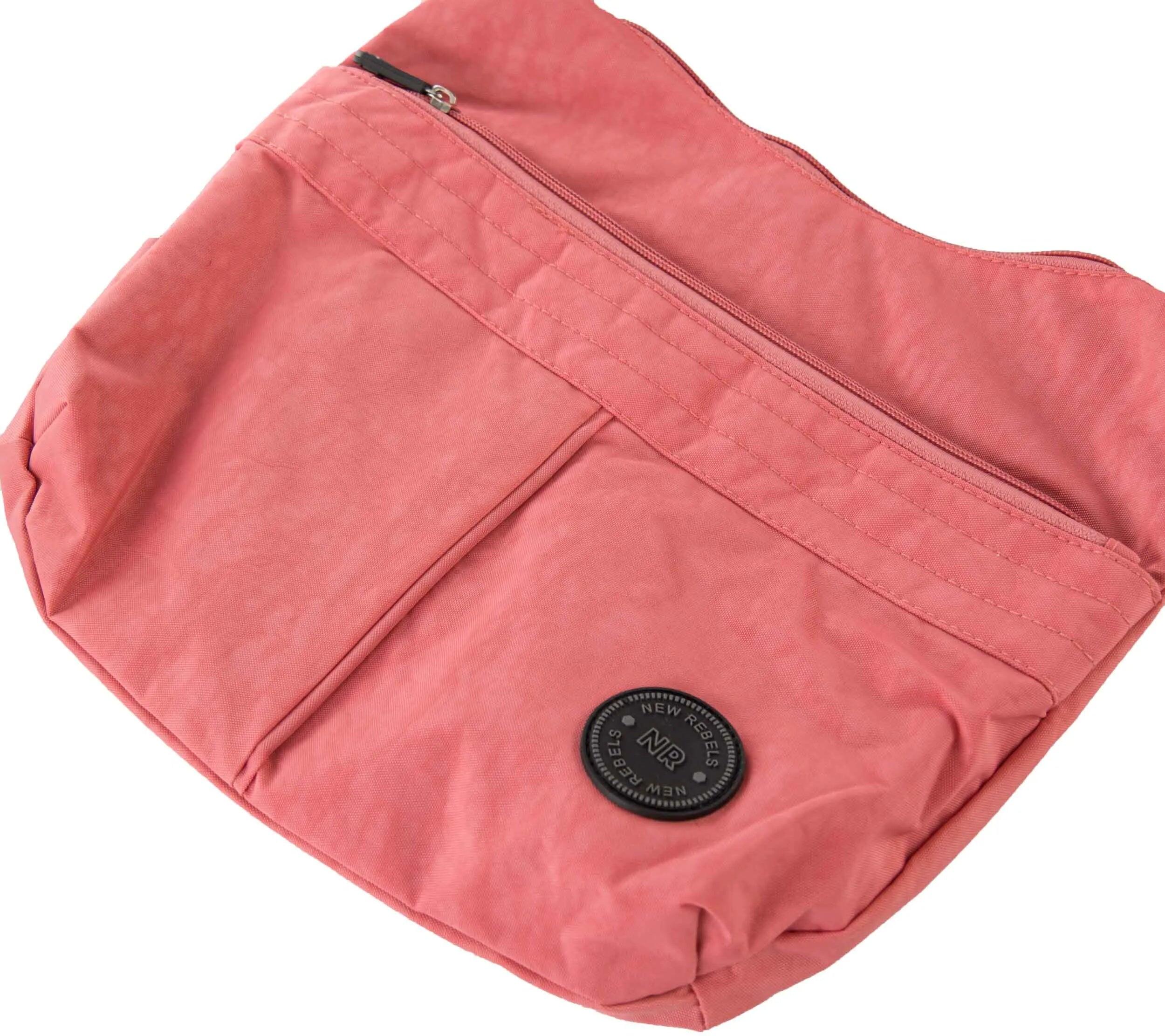 Borsa donna New Rebels Crincle Top Zip Soft Pink 3/4