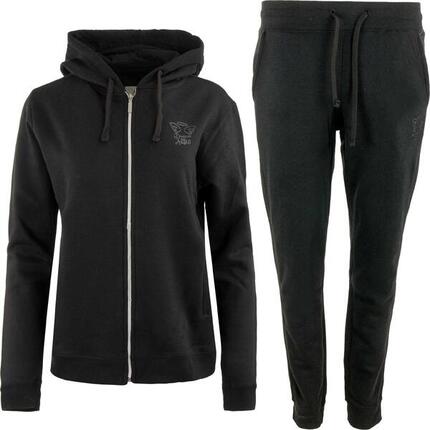 Zestaw damski Athl. dpt Susy Black - bluza z kapturem i spodnie dresowe L