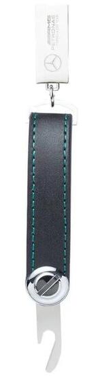 Porte-clés Mercedes-AMG Petronas F1 en cuir et métal