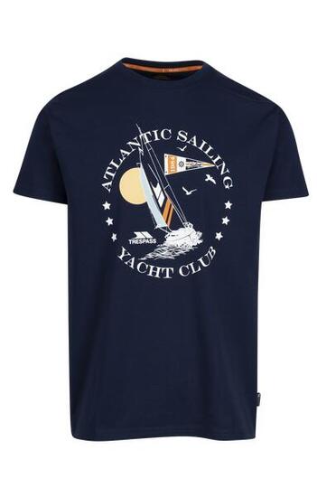 Trespass Cedarf - Camicia stampata casual da uomo Navy