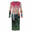 Rochie Desigual Skyline midi multicoloră, spate decupat, tul