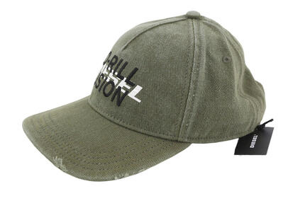 Casquette snapback en coton vert taille unique