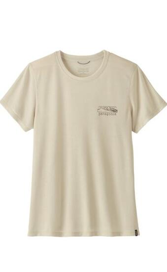 PATAGONIA Patagonia Damen Cap Cool Trail Shirt Stratapeaks Dyno White