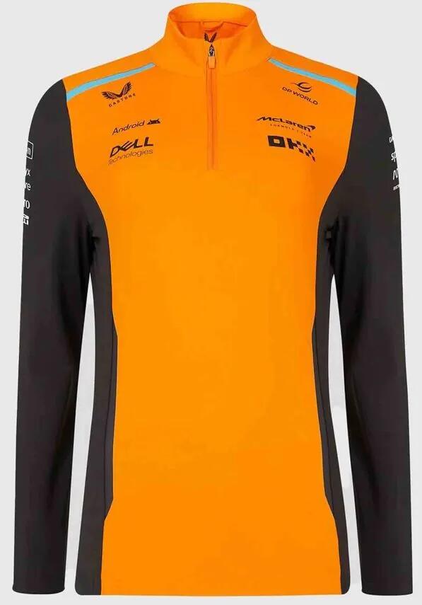 Sweat-shirt McLaren Castore 24 Réplique 1/4 Zip Papaye Gris 1/1