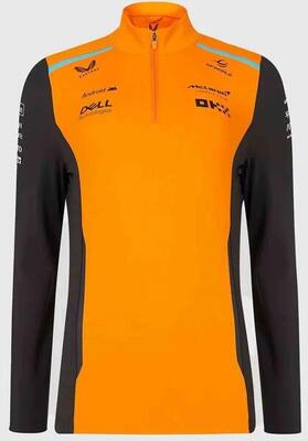 Mclaren castore 24 replica papaya 1/4 zip sweater heren - grijs/oranje