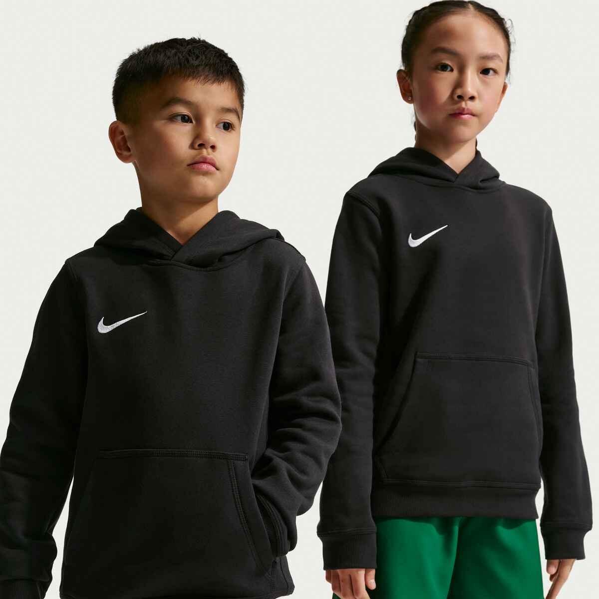 Felpa con cappuccio junior ( fleece) nike nero 3/6