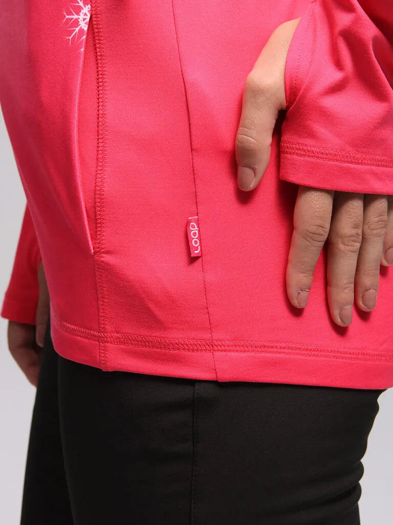 Sweat-shirt femme Loap Paneta rouge 6/7