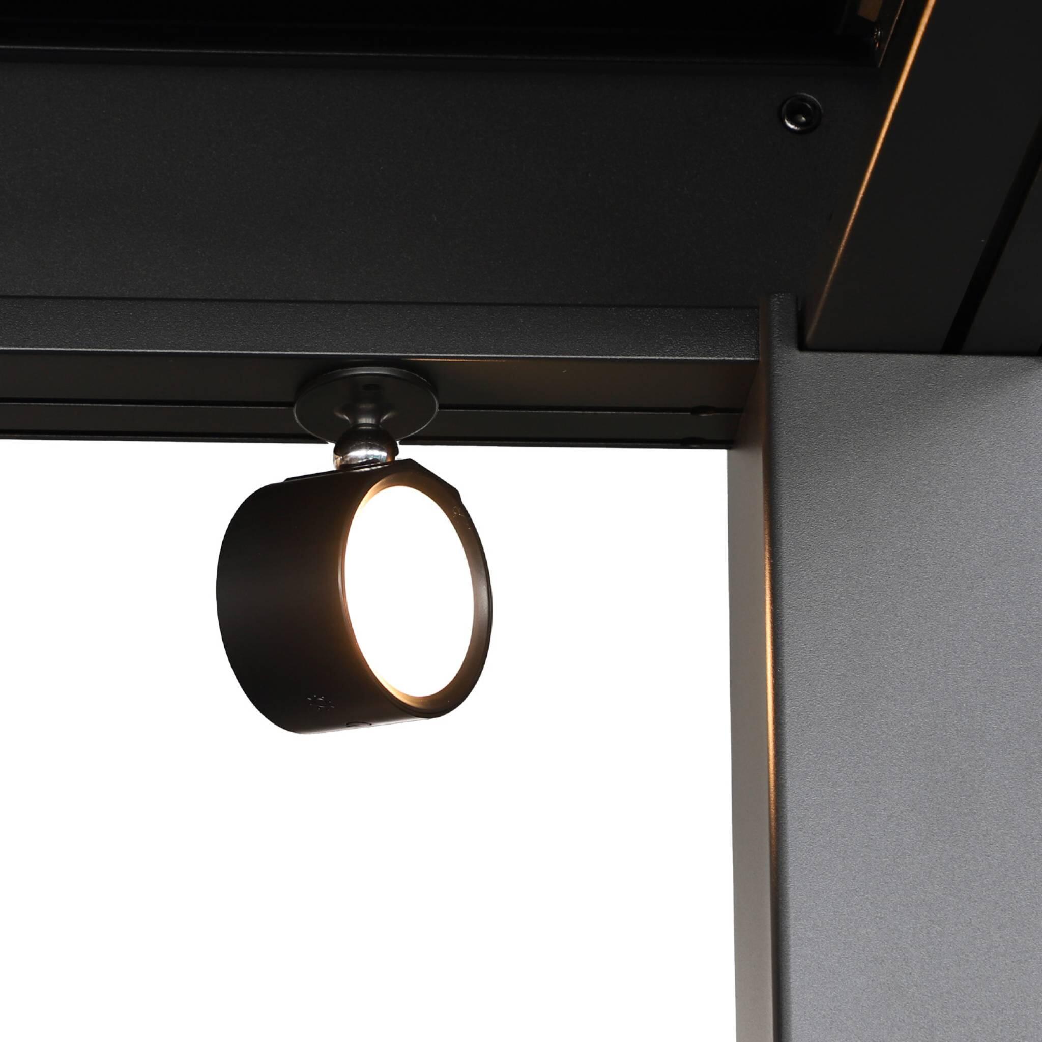 Lámpara recargable para pérgola, set de 2, Negro 3/5