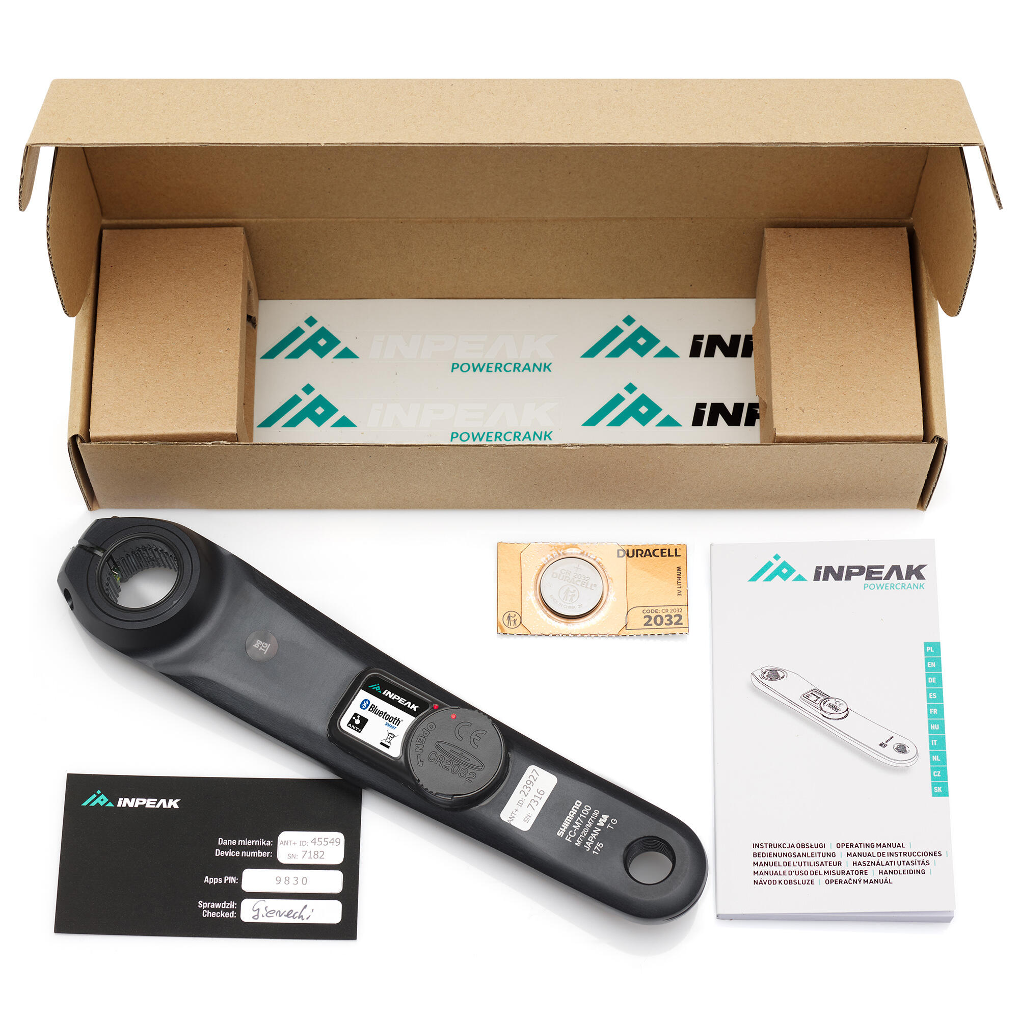 Sensor de potencia INPEAK Powercrank SLX FC-M7100 5/5