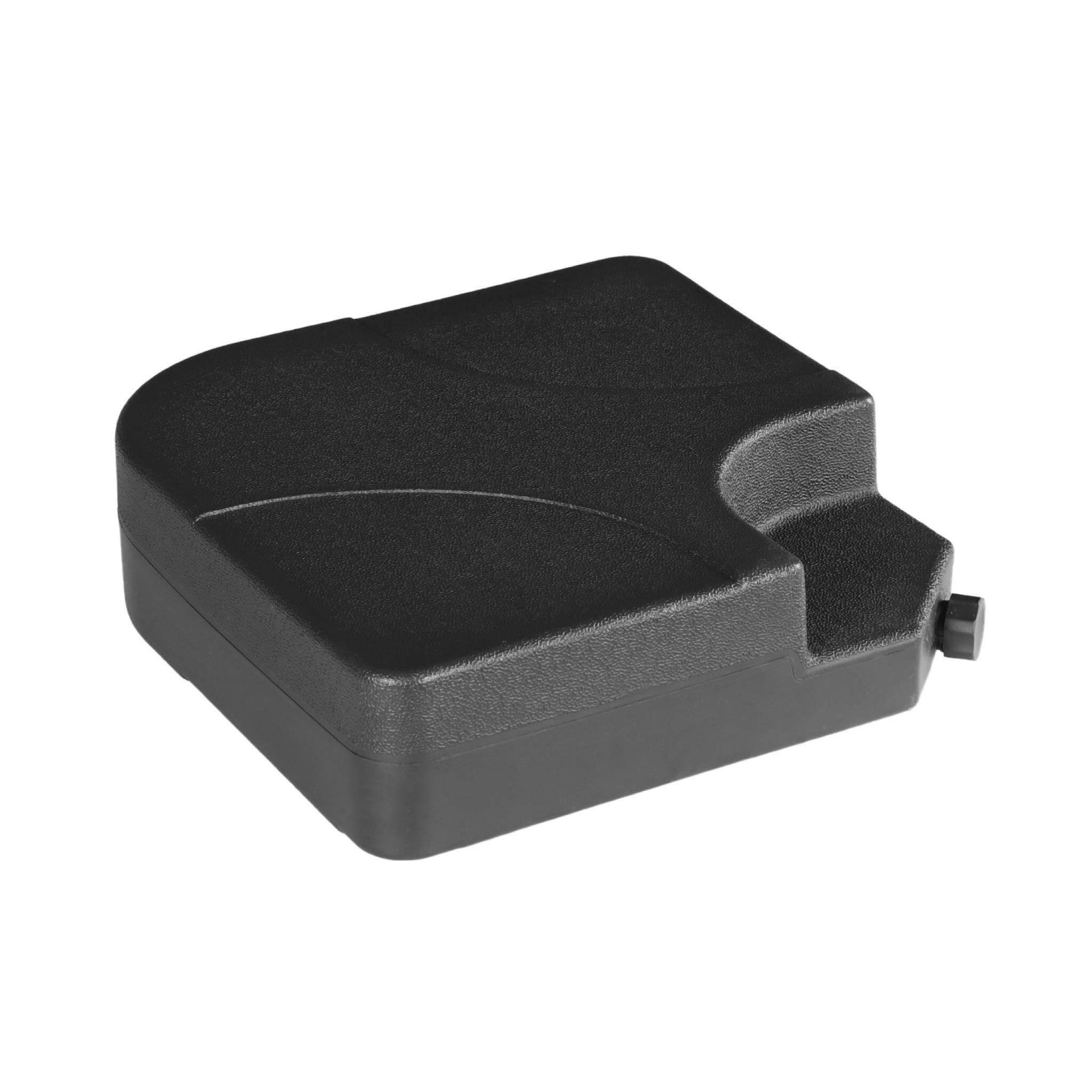 Base com peso para guarda-sol, 120L, Preto 3/4