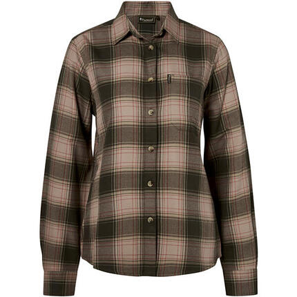 Pinewood Finnveden Forest Flannel Shirt Damen (Olive/D.Green) Größe L