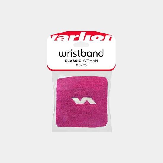 Lot de 2 bandeaux-poulis Varlion Classic en coton fluo magenta