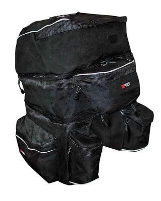 Lifefit 3-delige fietsendragertas zwart