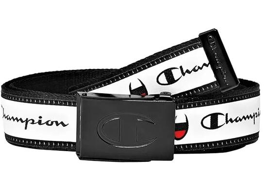 Cintura Champion Unisex Jacquard Web Nera/Bianca