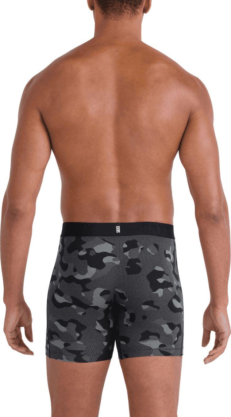 Boxer Saxx DropTemp Cooling Cotton Brief Fly Cinza Homem 3/4