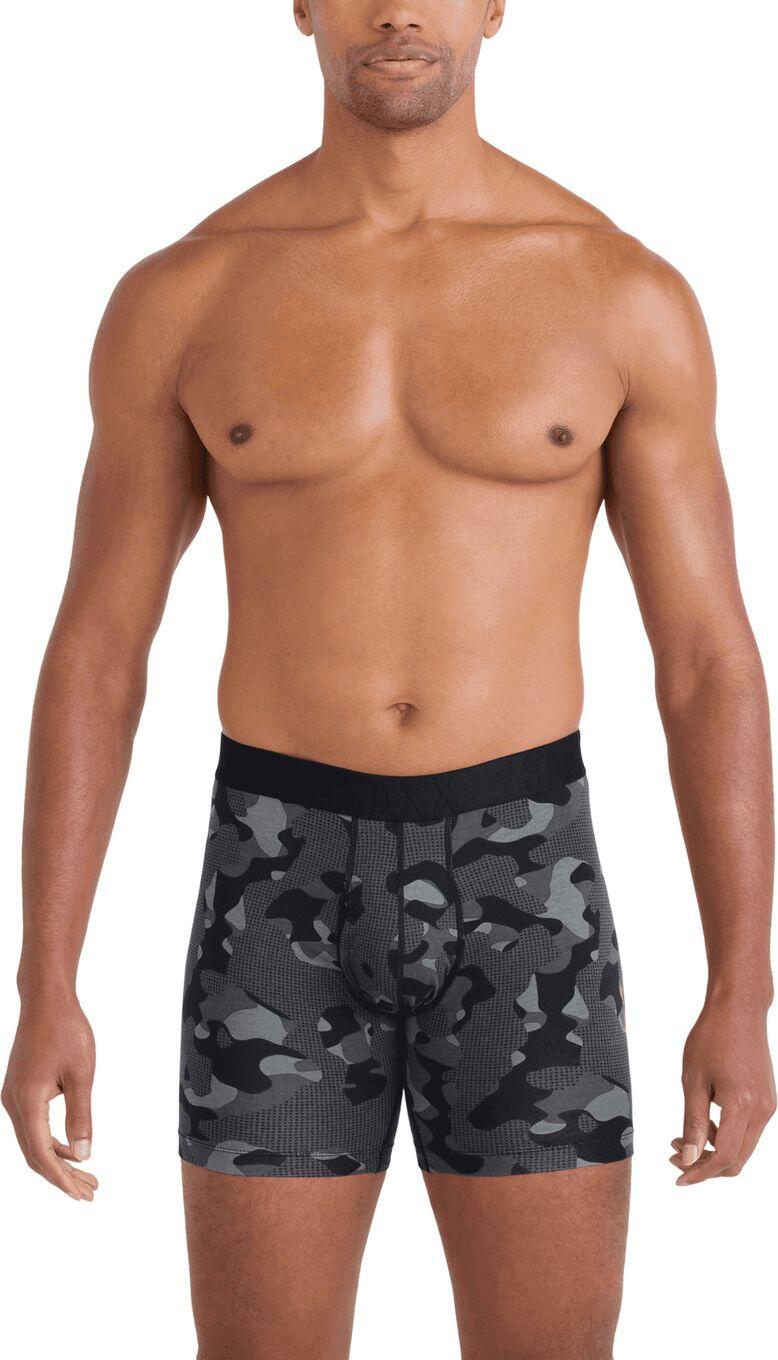 Boxer Saxx DropTemp Cooling Cotton Brief Fly Cinza Homem 2/4