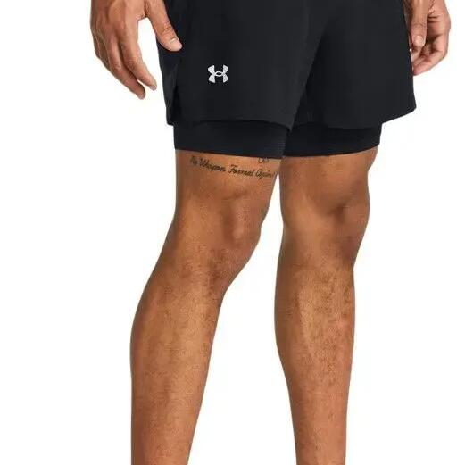 Under Armour Launch 2-in-1 Shorts 5inch Black Men's