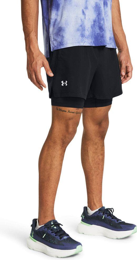 Short 2-en-1 Under Armour Launch 5in Noir Homme 1/7