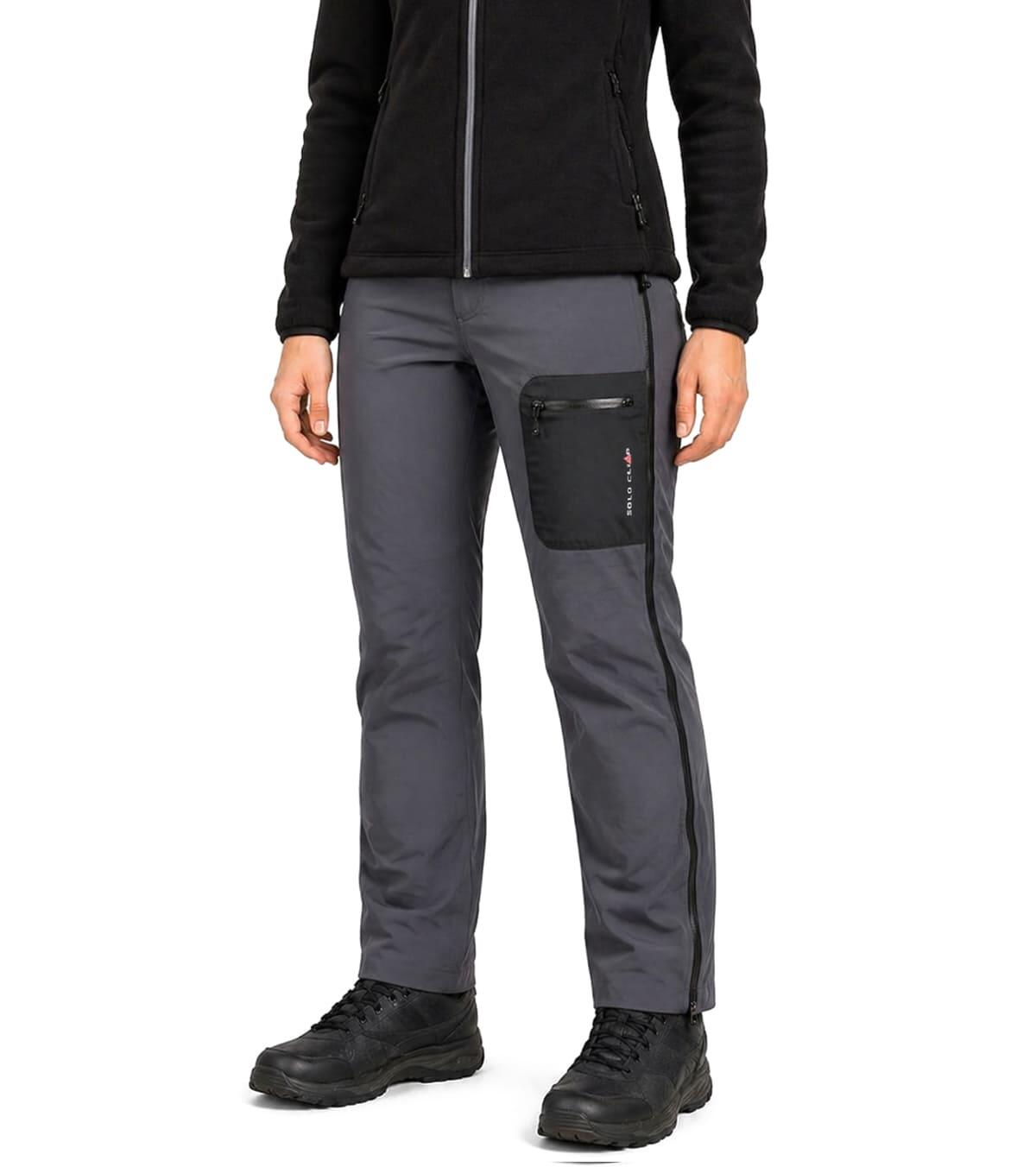 Calças Impermeáveis Nimbus 2.5 Alpinismo E Escalada Unissex Resistentes Cinza 2/4