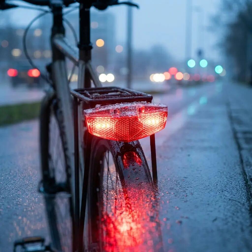 Büchel Tivoli Stoptech Dynamo luce posteriore LED per portapacchi con riflettore 2/3