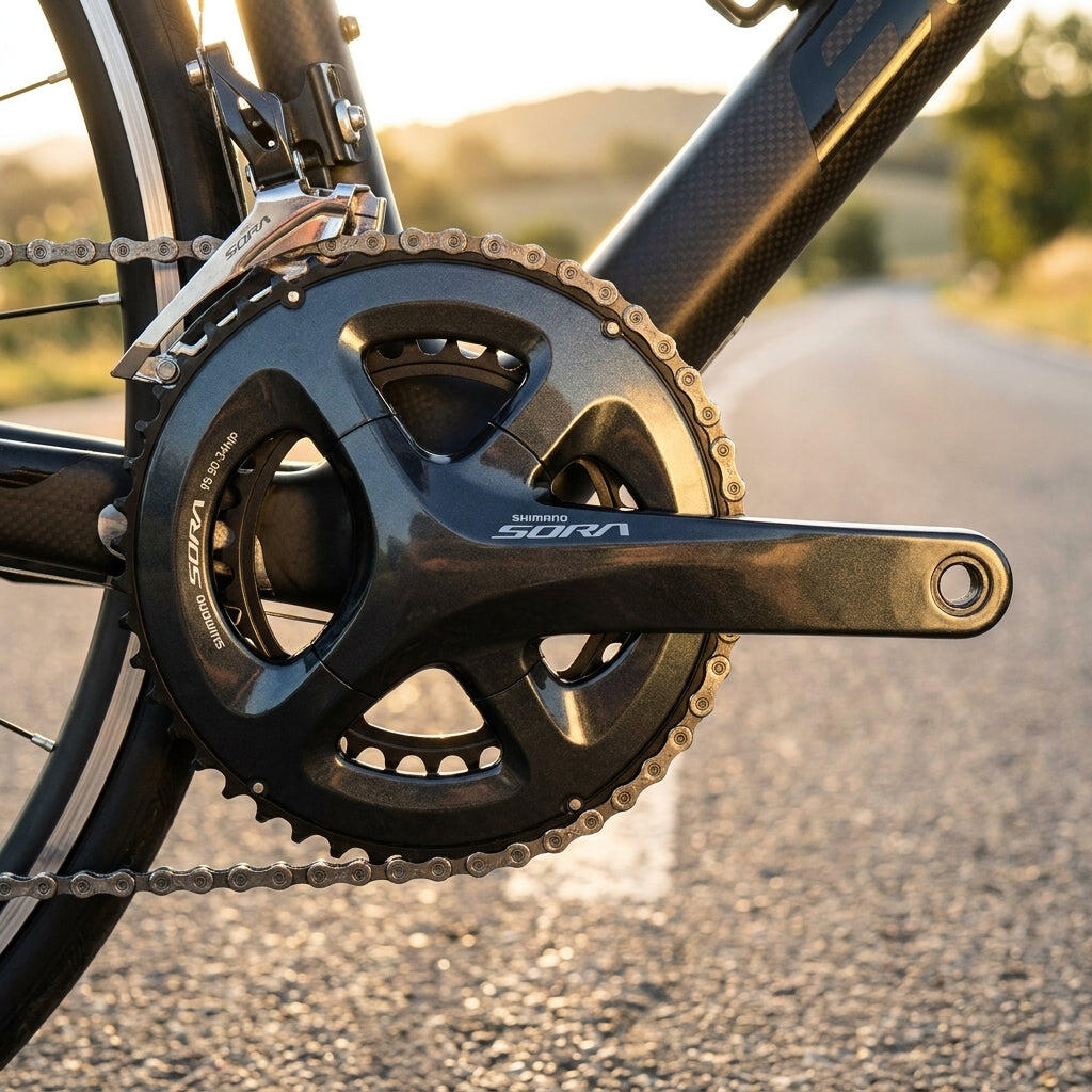 Shimano Kurbelgarnitur Sora FC-R3000 34/50T 170 mm Hollowtech II 9-fach 3/3
