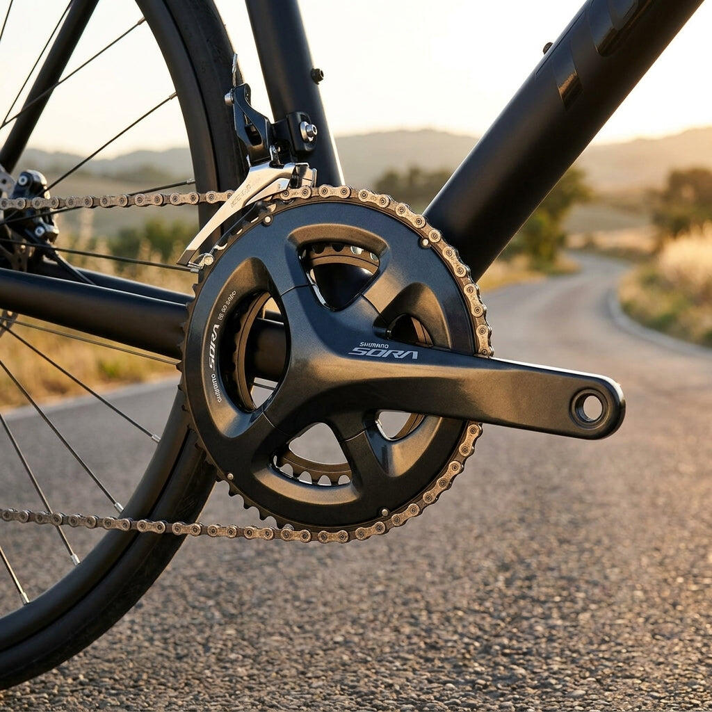 Shimano Kurbelgarnitur Sora FC-R3000 34/50T 170 mm Hollowtech II 9-fach 2/3