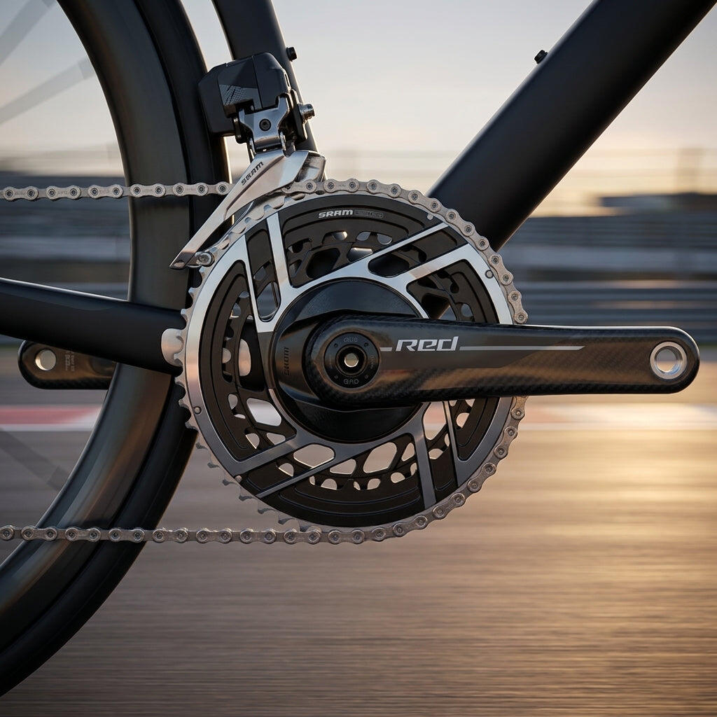 KRG SRAM Red E1 170 mm, 46/33 dents, Alu, noir, DUB, DM, 12 vit., o.Inn 2/2