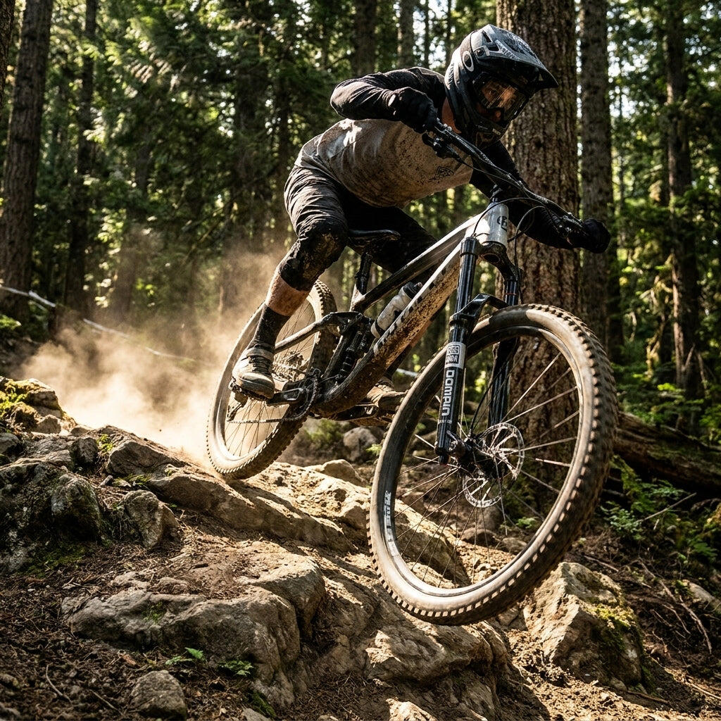 ROCKSHOX Domain Gold Isolator RC3 Suspension Fork — 27.5" Boost, 180 mm Travel.
