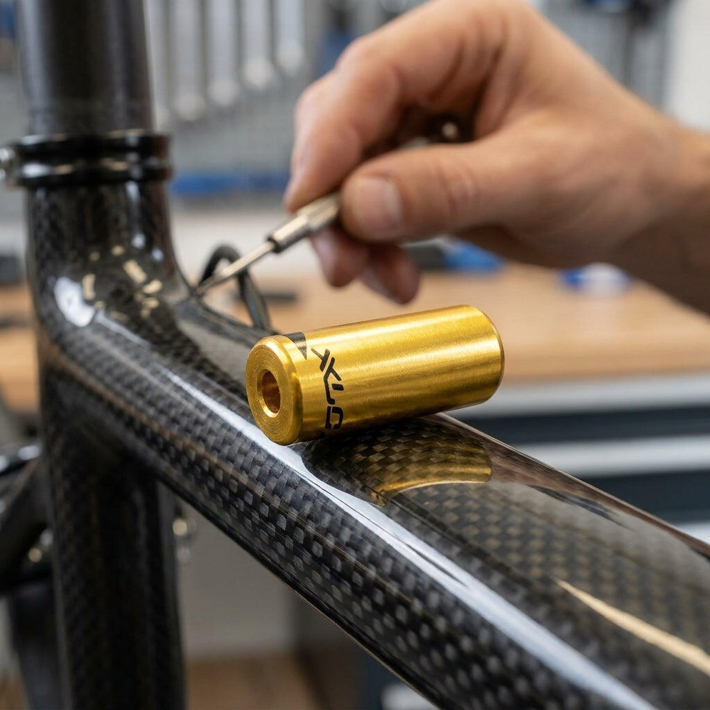 XLC Endkappen f. Bremsaussenhülle BR-X10 gold, Innen Ø 5,0mm, 50 Stück in Fla... 2/2