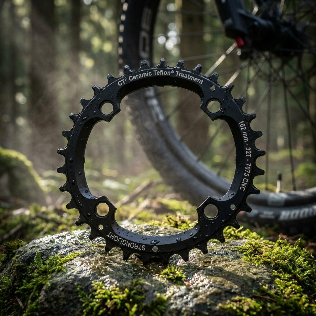 Stronglight Kettenblatt Type XTR 05/06 mitte 32 Zähne, schwarz, 9-fach 2/3