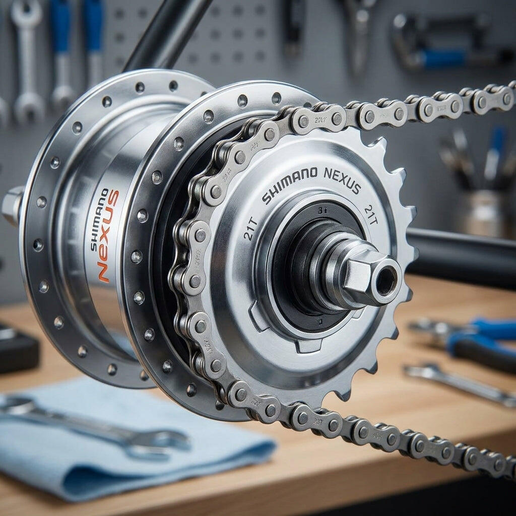 Ingranaggio Shimano Nexus 21T per mozzo interno, argento. 2/2